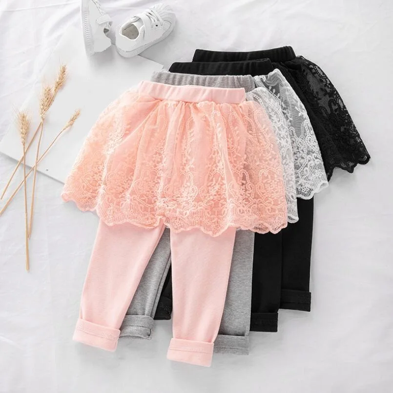Baby Toddler Clothes Spring Autumn School Girls Lace Leggings Girl