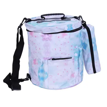 

Knitting Bag Tote WaterProof Needles Yarn Crochet Needles Hook Knitter Organizer(Cyan-blue)