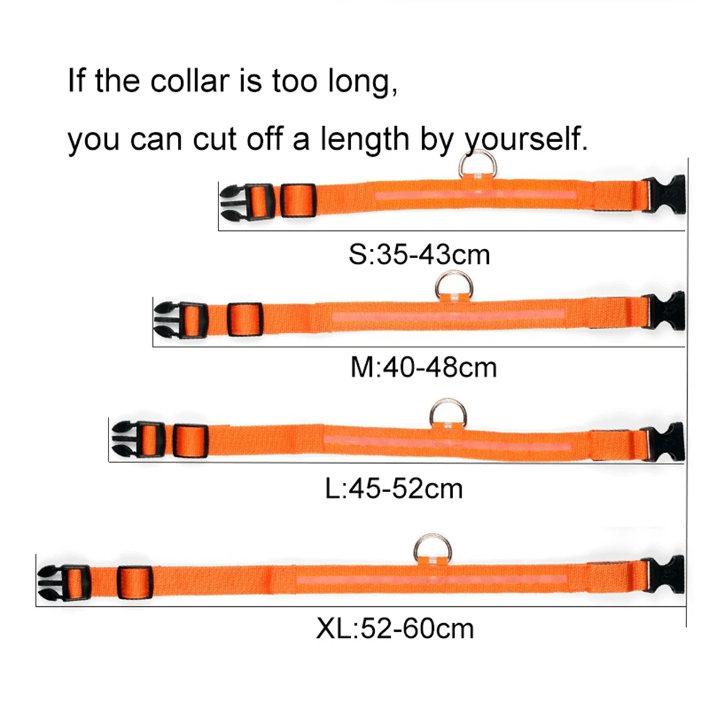 Glowing dog collar for small medium dogs  (4)