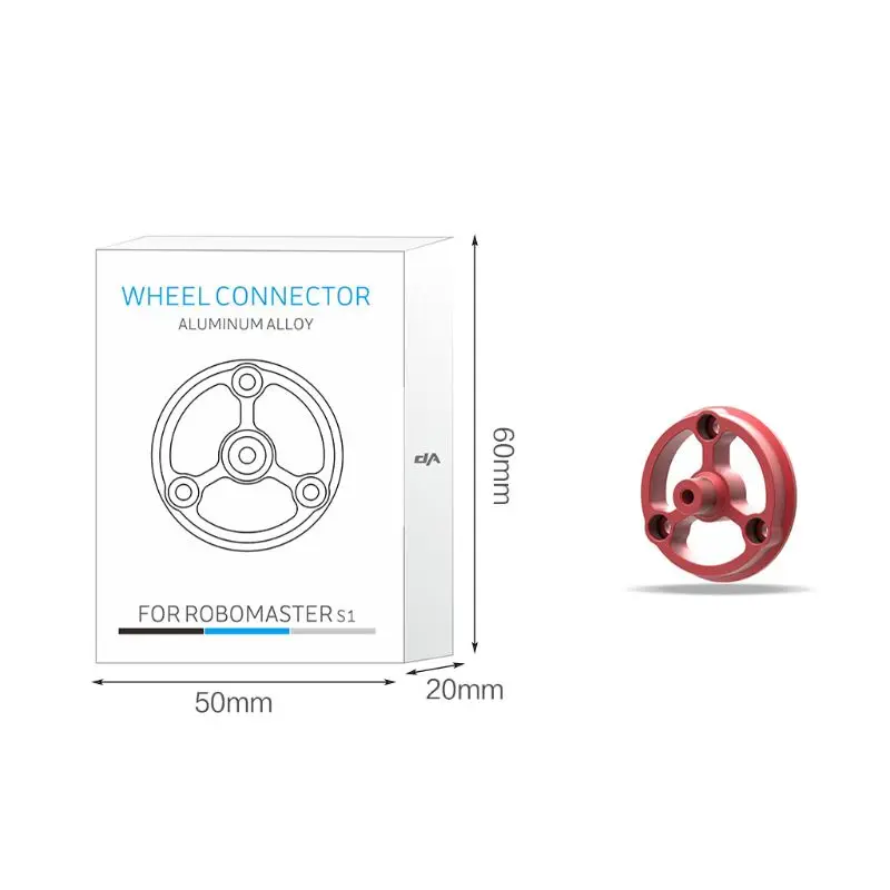 

CNC Aluminum Alloy Wheel Connector for DJI RoboMaster S1 Robot Accessories DXAC