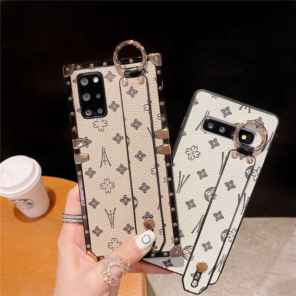 MUSUBO Wrist Strap Phone Cases For Samsung Galaxy S21 Ultra S20 Fe Note 20 Plus A71 5G A51 Shockproof A12 Soft Cover Girls Women samsung flip phone cute