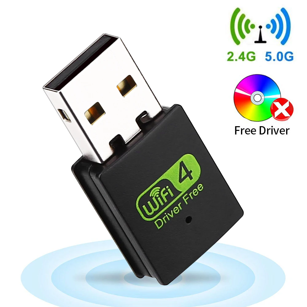 USB WiFi Adapter 300Mbps Dongle Card Wireless Network Desktop PC Laptop Notebook