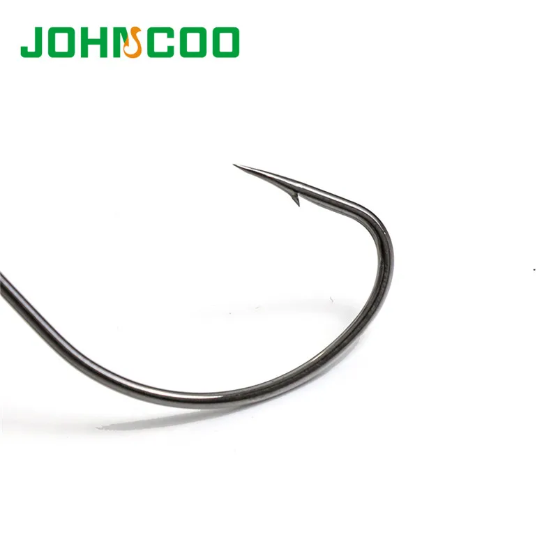 JOHNCOO 10 шт. 4#2#1#2/0# Высокие рыболовные крючки широкий крючок острый мягкий наживка углеродистая сталь одинарный колючий крючок рыболовные снасти