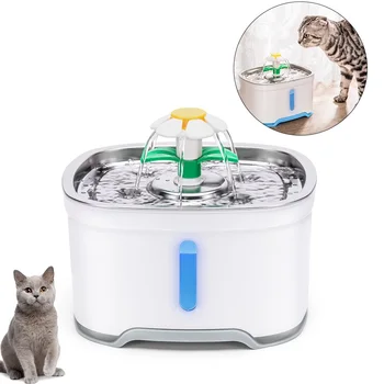 

2.5L USB Automatic Cat Water Fountain Ultra Quiet Pet Dog Drinking Water Dispenser Electric LED Cat Feeder Filter Pet Products
