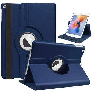 

360 Rotating Cover For iPad Air 2 Air 1 Leather Smart Slim Magnetic Folding Stand Cover for iPad 9.7 2018 2017 Case