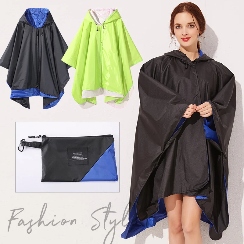 Poncho de lluvia reversible para mujer COPPER