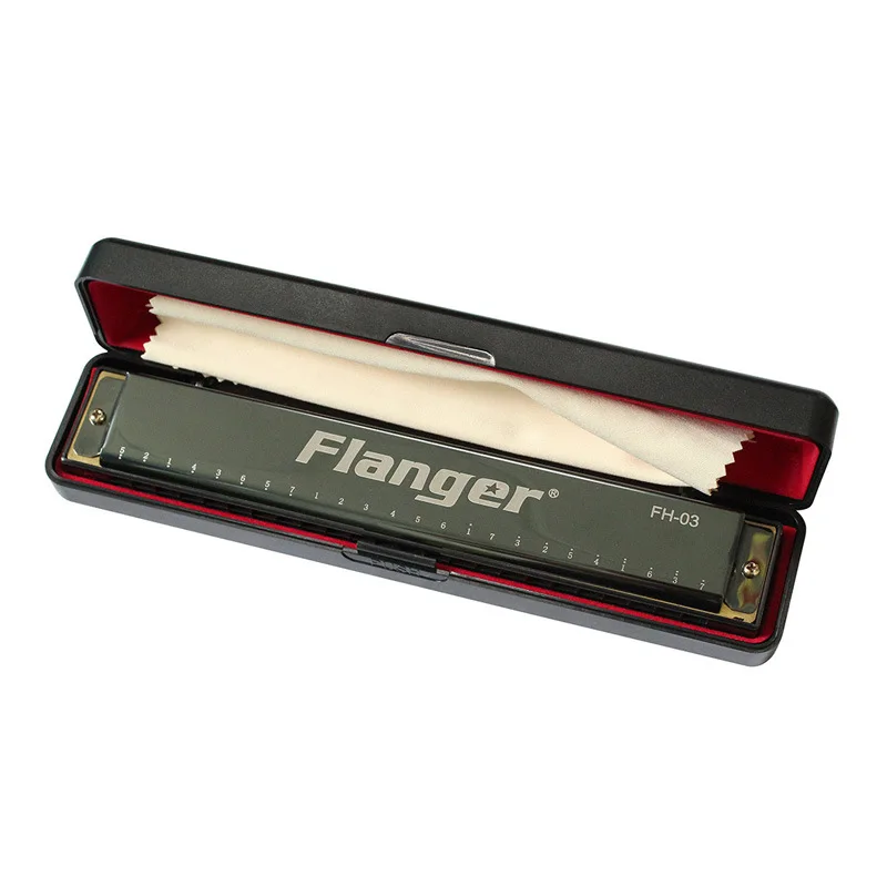Flanger Flageboiler 24 Отверстия губная гармоника блюз C мелодия играть для взрослых губная гармоника начинающих в детский ENLIGHTEN инструмент
