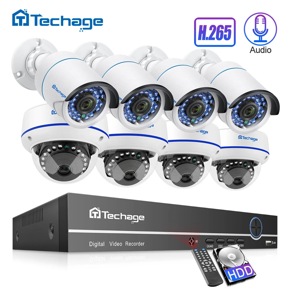 

New 8CH 1080P POE NVR 2MP HD CCTV System Vandalproof Dome IP Indoor Camera P2P IR Night Vision Outdoor Security Surveillance Kit