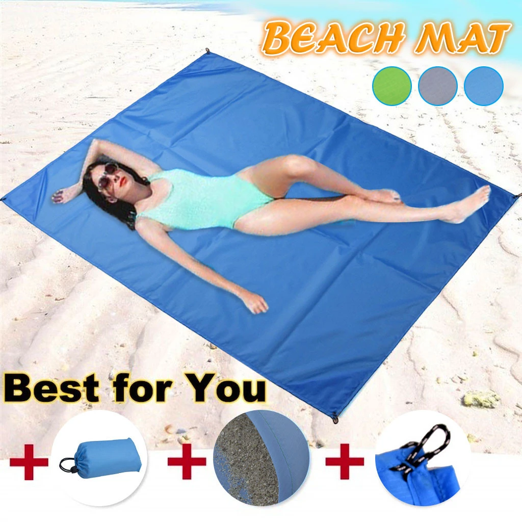 Waterproof Sand Free Beach Outdoor Mat Picnic Blanket Camping Foldable Rug 
