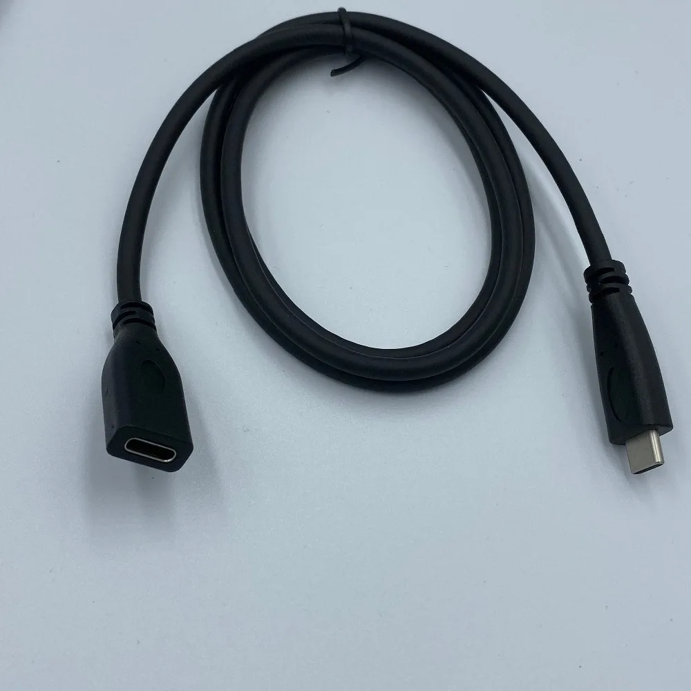 100 шт. 0,5 м 1 м 1,8 м type-C штекер к type C Женский Кабель USB C 3,1 соединительные кабели расширитель расширение кабельного адаптера
