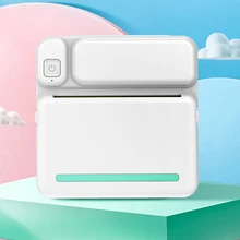 

Portable Printer Mini Print Photo Pocket Thermal Label With White Paper Wireless Bluetooth Learning Paper Maker