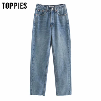 

white black ripped jeans for women summer denim straigh patns ankle length mom jeans tassel bottom streetwear