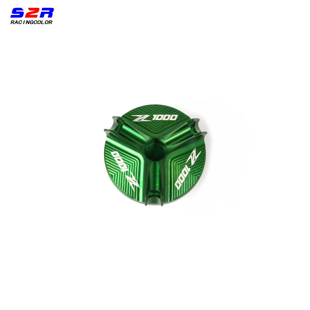 Крышка топливного бака для слива масла мотоцикла M20* 2,5 для Kawasaki Z1000 Z1000SX Z 1000 SX моторное масло капсула заглушка винт крышки - Цвет: Зеленый