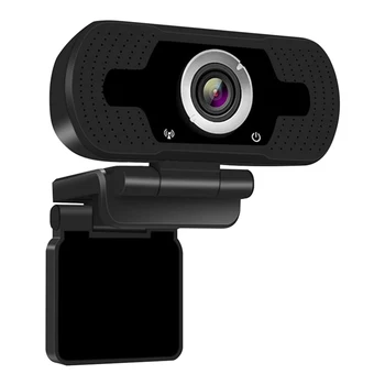 

1080P Monitoring Live Streaming HD Webcam Manual Focus Free Adjustment Built In Microphone USB 2 Megapixels Noise Reduction