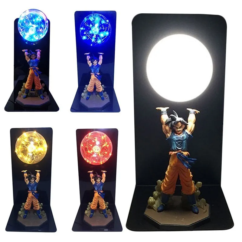 Светодиодная настольная лампа Dragon Ball Z Super Goku декоративная с бомбами ночник для