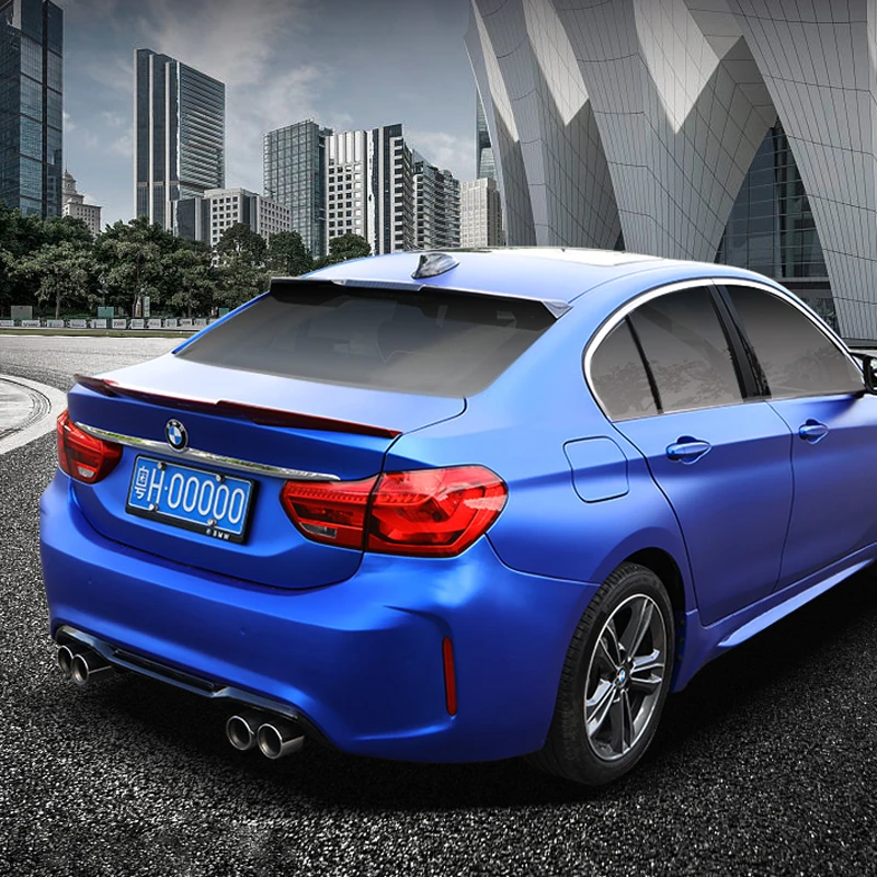 

For BMW 1 Series 118i 120i Car Decoration ABS Plastic Paint Painting Color Rear Trunk Spoiler 2017 2018 M4 Style