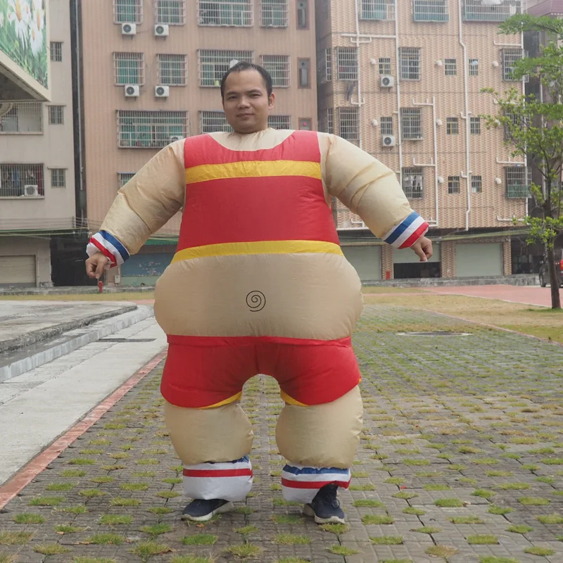 Inflatable Sportsman Costume Halloween Carnival Party Full Body Suit Inflatable Muscle Men Costume Adult Fancy Dress Suit (1)