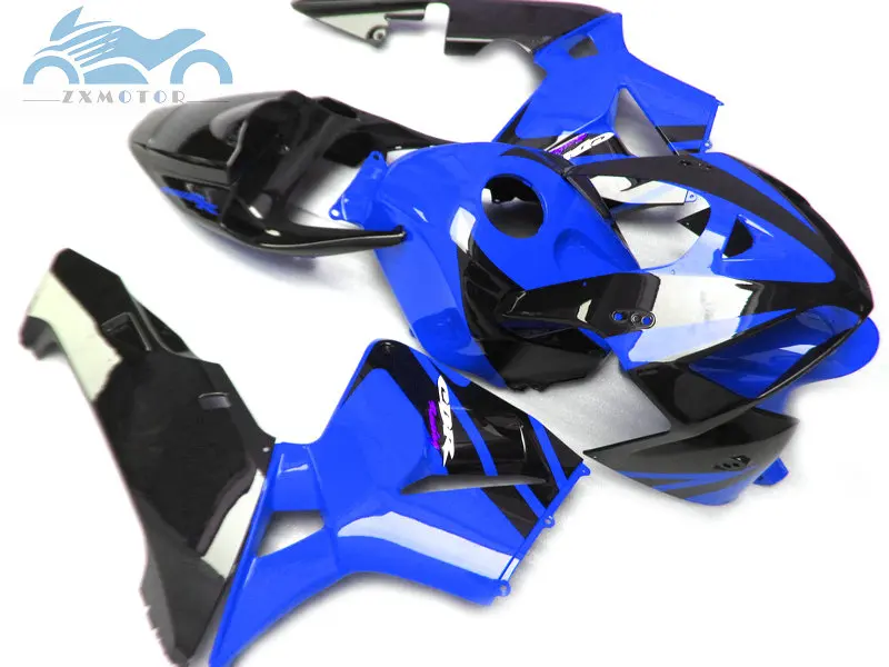 Высокое качество впрыска обтекателя комплект Подходит для Honda CBR600RR 2005 2006 CBR 600 RR 05 06 синий черный пластик обтекатель наборы частей JK30