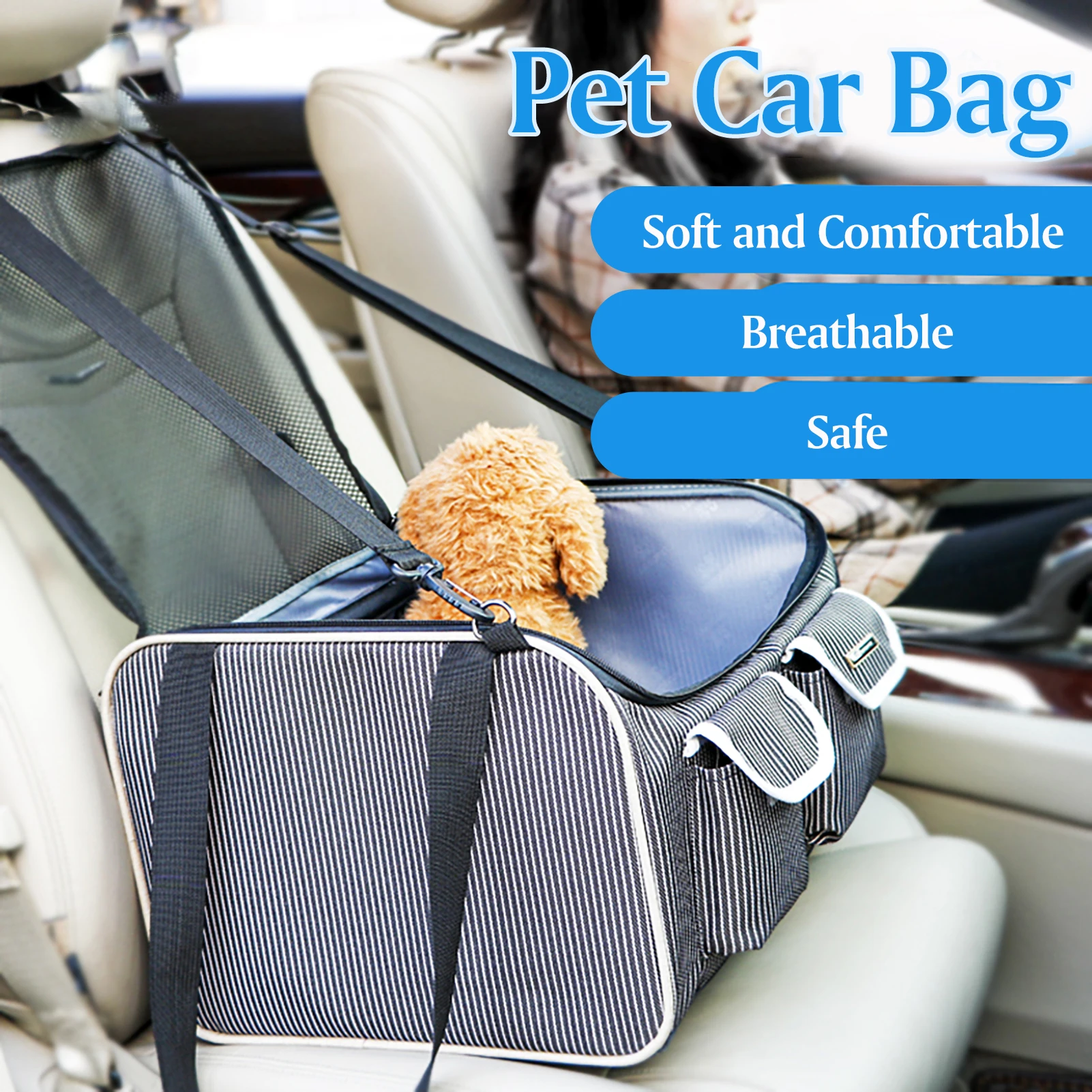 Travel Car Dog Bag Breathable Folding Hammock Hanging Portable Pet Carrier Carrying Handbag for Cats Dogs Supplies | Дом и сад
