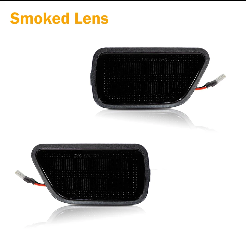 GTINTHEBOX Smoked Rear Bumper Side Marker Lights For 1997-2001 Honda CR-V (Pair)