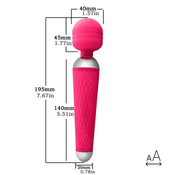 Powerful Oral Clit Vibrators for Women USB Charge AV Magic Wand Vibrator Massager Adult Sex Toys for Woman Vibrateur Masturbator 4