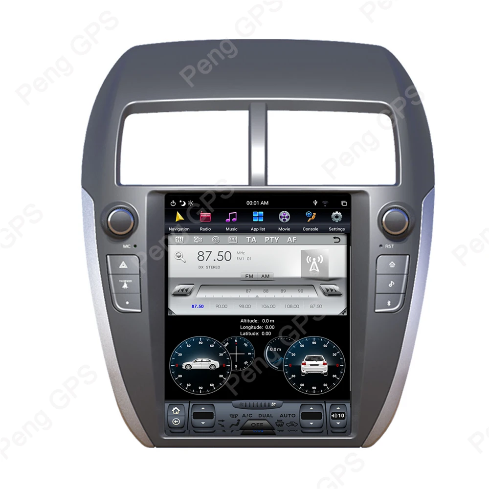 Android 8,1 вертикальный экран gps навигация для Мицубиси ASX RVR Outlander Sport 2010- аудио dvd-плеер 1920*1080 4K блок