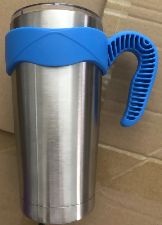 20oz blue handle Портативный держатель для рук 30/20 Oz стакан ручка и крышка для тумблеров(30/20 Oz, бирюзовый - Цвет: 20oz blue handle