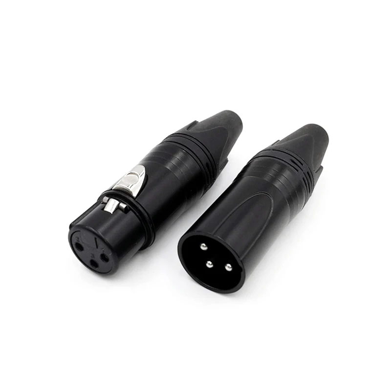 10Pcs Xlr 커넥터 오디오 플러그 마이크 플러그 3pin 스피커 커넥터 남성 & 여성 컬러 마이크 커넥터