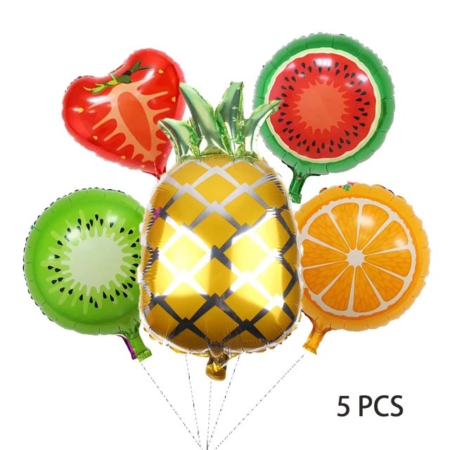 과일 호일 헬륨 풍선으로 여름 파티를 시원하게 장식하세요.