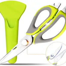 Кухонные ножницы Кук резки Птицы Ножницы сверхмощный Утка Курица кости резак с магнитным держателем ножницы для рыбы овощи барбекю