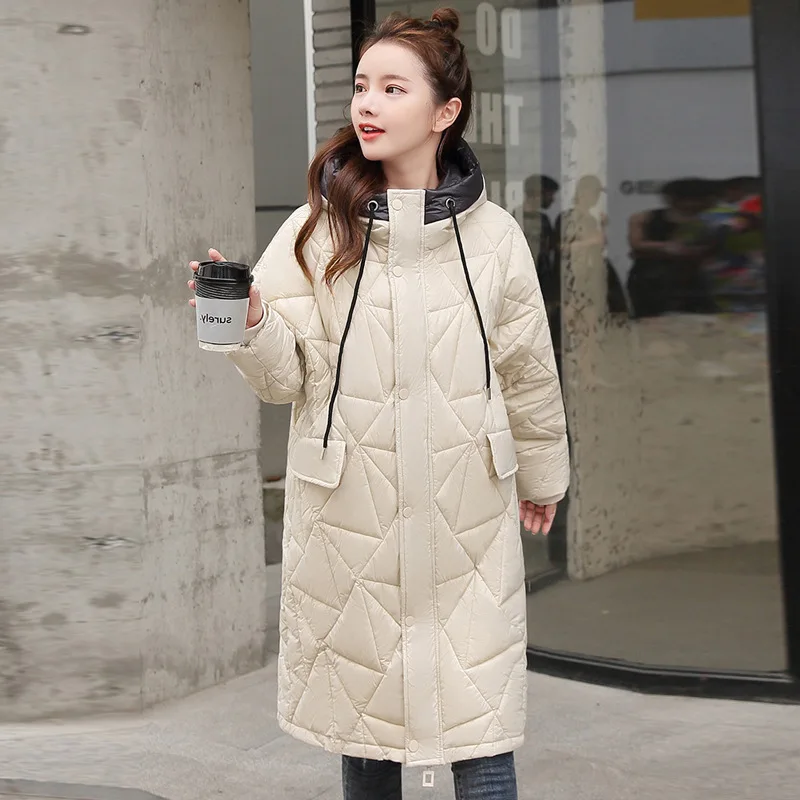 

Korean-style Hooded Cotton Coat Women's Mid-length 2019 Winter New Style Loose-Fit Cotton-padded Clothes Winter Fashion down Coa