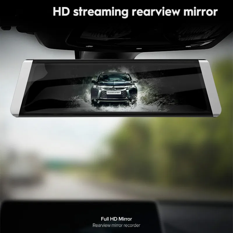 Автомобильный видеорегистратор поток медиа зеркало заднего вида Dash Cam ADAS gps трек 10 ips сенсорный экран Full HD 1080P Автомобильный рекордер автомобильный видеорегистратор