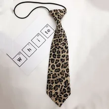Европейская мода, женские галстуки с леопардовым принтом, винтажный Модный ежедневный галстук, уличные вечерние хлопковые обтягивающие галстуки, подарок Gravata 28*6 см