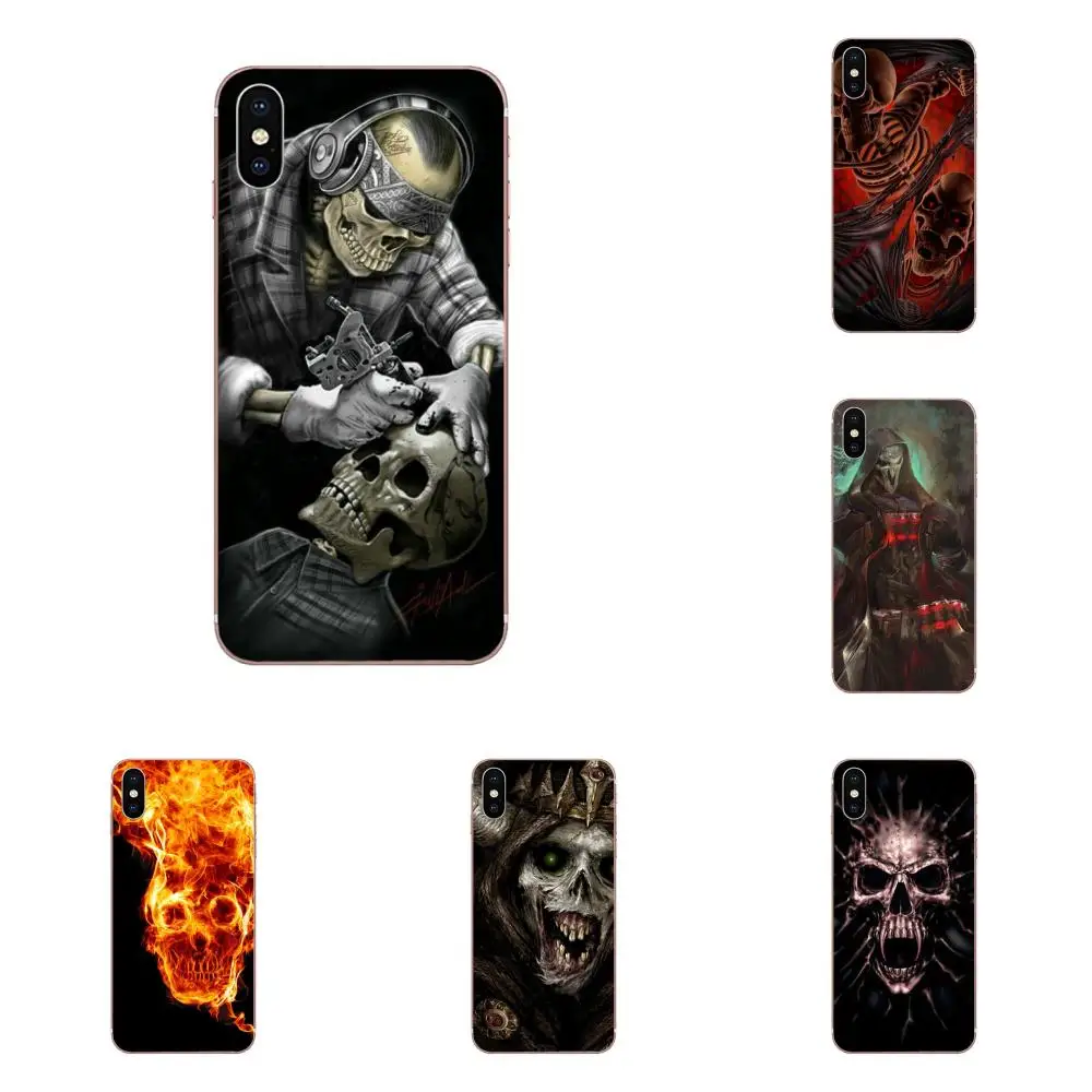 

TPU Bags Cases For Huawei Honor 4C 5A 5C 5X 6 6A 6X 7 7A 7C 7X 8 8C 8S 9 10 10i 20 20i Lite Pro Back Grim Reaper Skull Skeleton