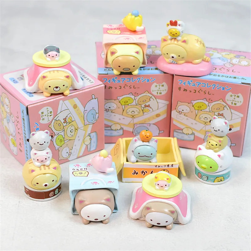 

8Box/Set Super Cute Animal Sumikko Gurashi Action Figure Toys Kawaii Sumikkogurashi Figures PVC Collection Model Toy 3-5CM