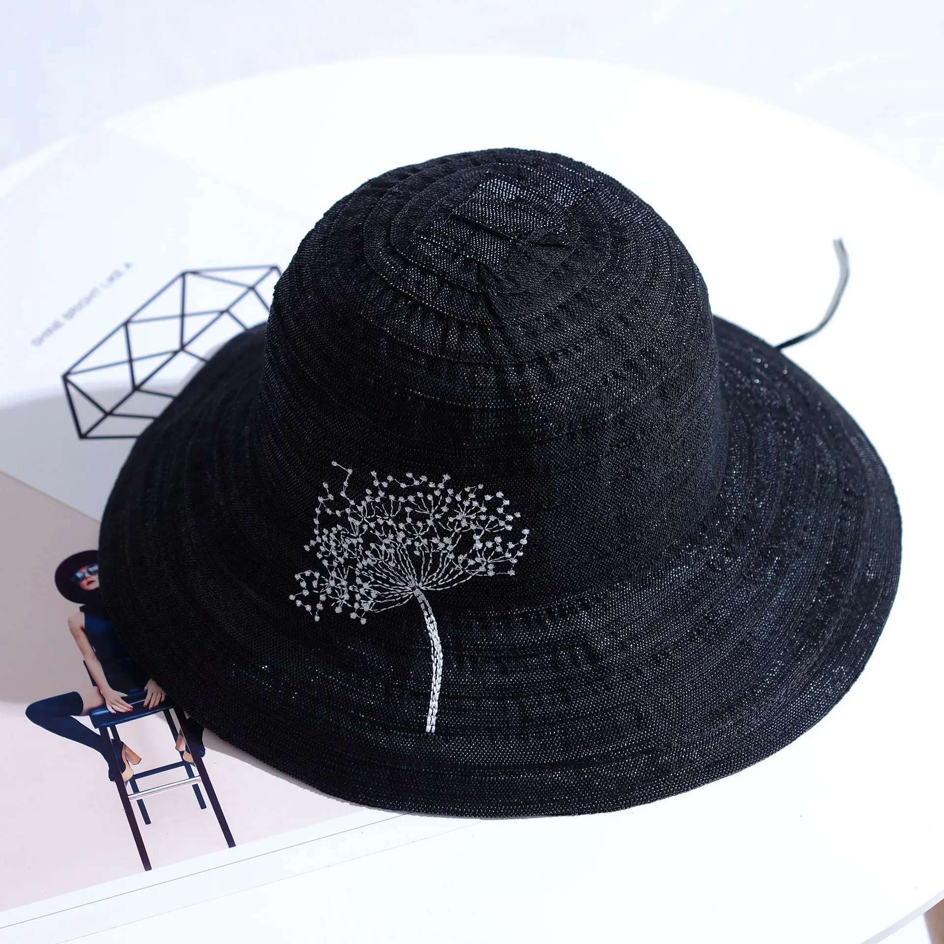 2020 Новая женская Солнцезащитная шляпа летняя полосатая Кепка с капюшоном