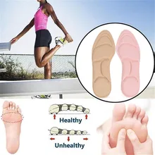 4D стелька Утешитель-уменьшает кремниевый гель Уход для ног: стельки для подошвенного фасцита пятки Spur бег шок и давление# Y45