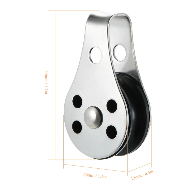 ELOS-2PCS Каяк Лодка шкив блоки колодки глаза веревка бегун каяк лодка аксессуары каноэ якорь тележка комплект аксессуаров