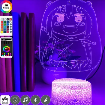 

App Control Anime light Cute Himouto Umaru-chan 3d Led Nightlight Home Party Atmosphere Decoraton Acrylic 7 Colors Table Lamp