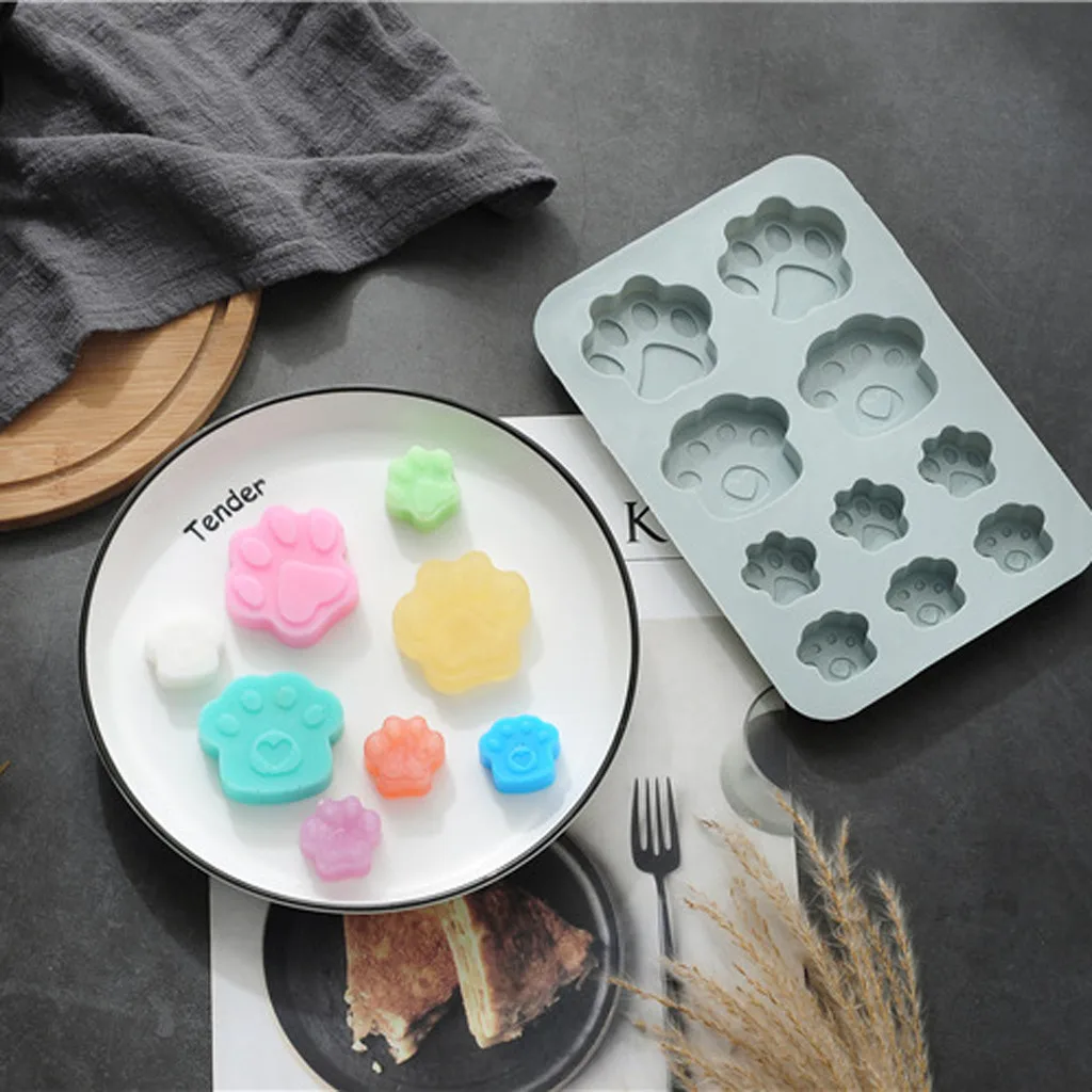 

Puppy Lovely Dog Silicone Mold Cake Cookie Cutter Chocolate Mold Ice Cube Tray Mold Baking Tool 3D Fondant Kitchen Accessories