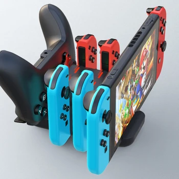 

For - 4-Slot Charger Stand Charging Dock Base Station For Switch Game Console Charging Socket Handle Charger