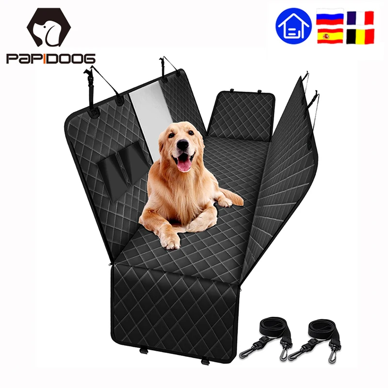 Protector para asiento de coche para perros para la pequeña gran perro impermeable para el transporte de mascotas trasero Protector de asiento trasero Mat hamaca Mat cojín