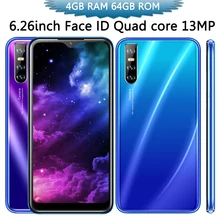 Original A30 Quad Core 6.26 ''Entsperrt Android Gesicht ID 4G RAM 64G ROM Smartphones Handys Wasser drop Bildschirm Celulars Telefon