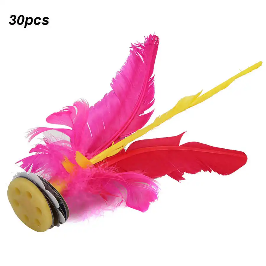 30Pcs Kick Shuttlecock Colorful Chinese Jianzi For Foot Sports Outdoor Exercise 