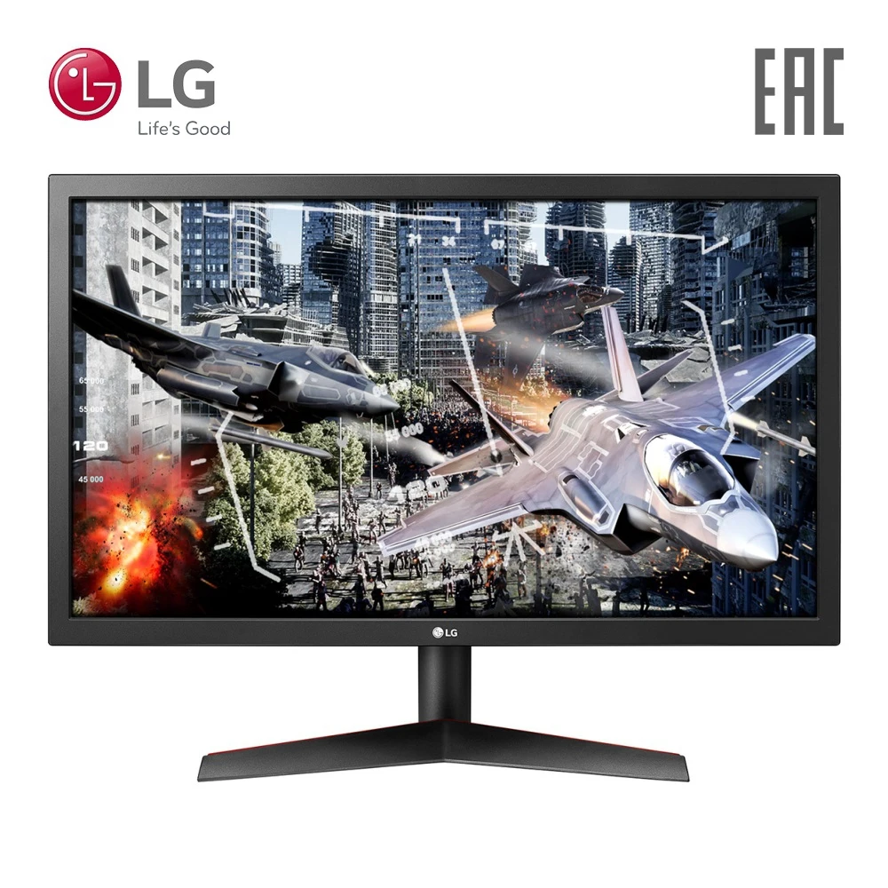Full HD TN монитор LG UltraGear 24 дюйма 24GL600F-B | Компьютеры и офис