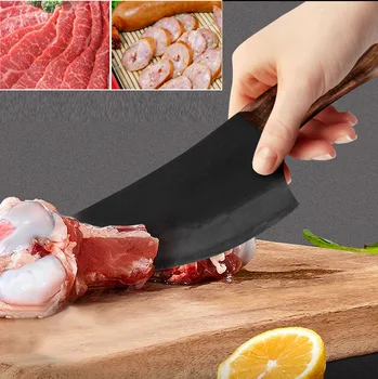 

Kitchen Knives Full Tang Handle Boning Knife Forged Butcher Knife Cleaver Cooking Knife Outdoor Camping Gadgets Home Cooking