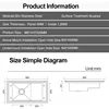 Three Cover Hidden Step Kitchen Sink 304 Stainless Steel 4mm Thickness Handmade Brushed Cloaking Innovative Kitchen Sinks 6
