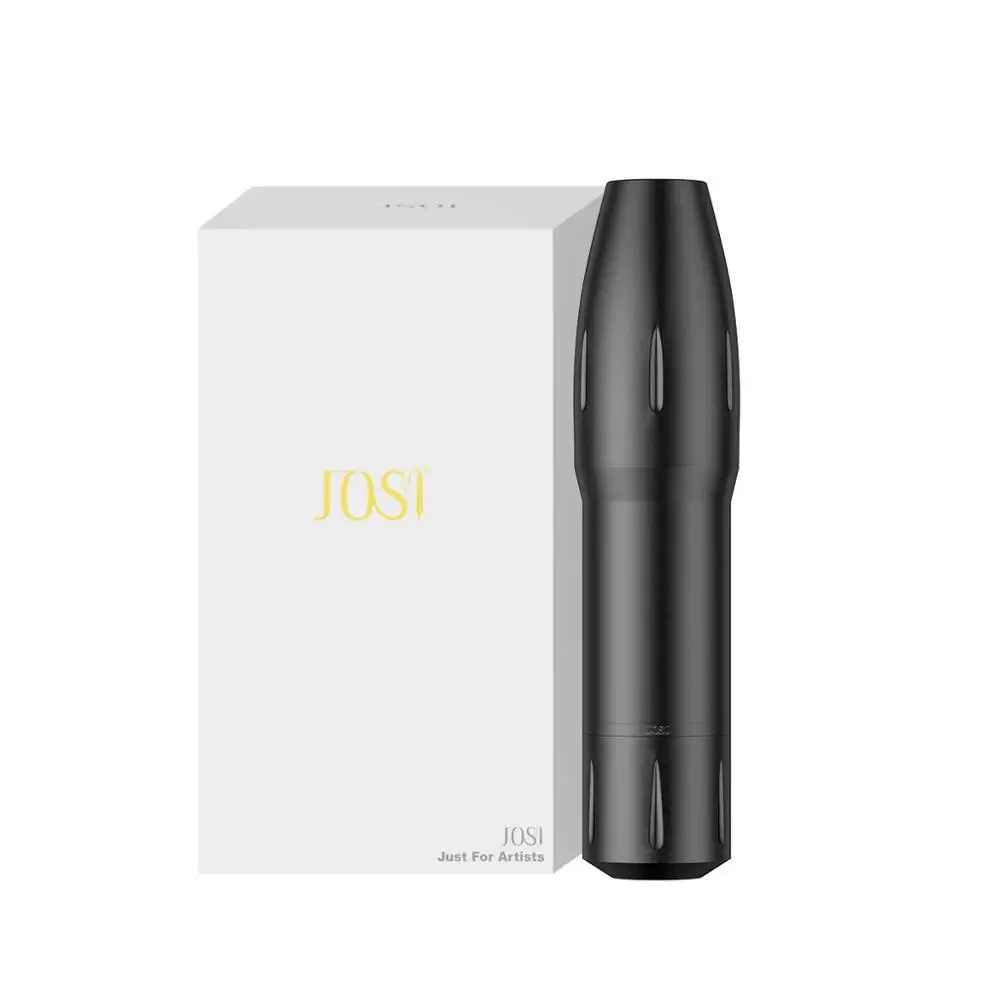

JOSI Rotary Tattoo Machine Strong Power Custom Coreless Motor RCA Cord Cartridge Tattoo Pen with a Replacement 30MM Grip