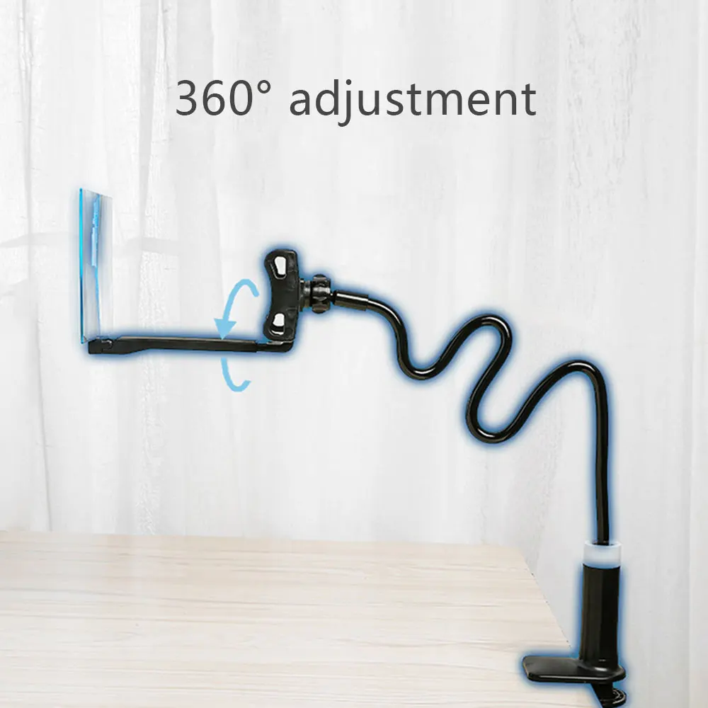 Skup 8 12 calowy wzmacniacz ekranu 3D telefon komórkowy powiększający uniwersalny 360 obrotowy elastyczny długi ramię uchwyt na telefon dla leniwych stojak na biurko