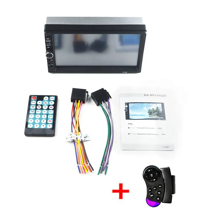 remote control Авторадио 7018B 2Din общие модели автомобиля " дюймовый ЖК-сенсорный экран радио плеер Bluetooth аудио поддержка резервная камера - Цвет: remote control